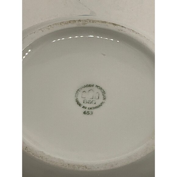 B&G Denmark Copenhagen Porcelin Blue and White Teapot 653 - Picture 9 of 9